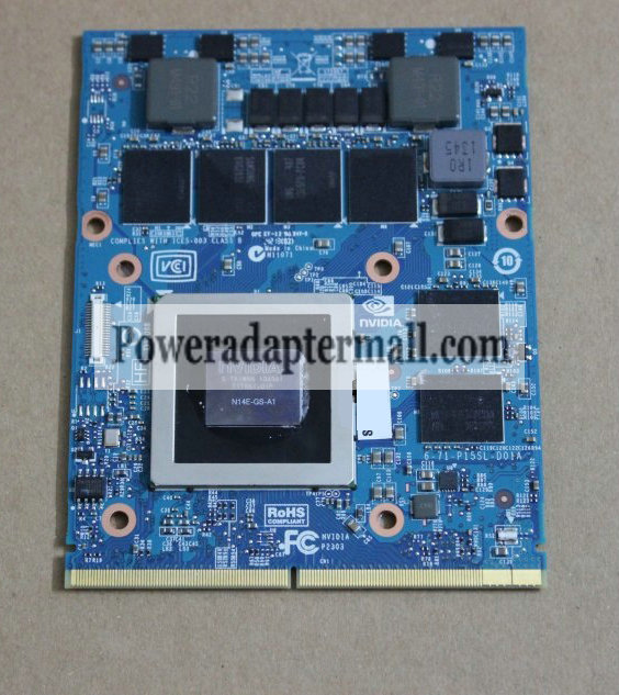 Clevo P150EM 151EM GTX770M GDDR5 3GB MXM3 SLI VGA Card N14E-GS-A